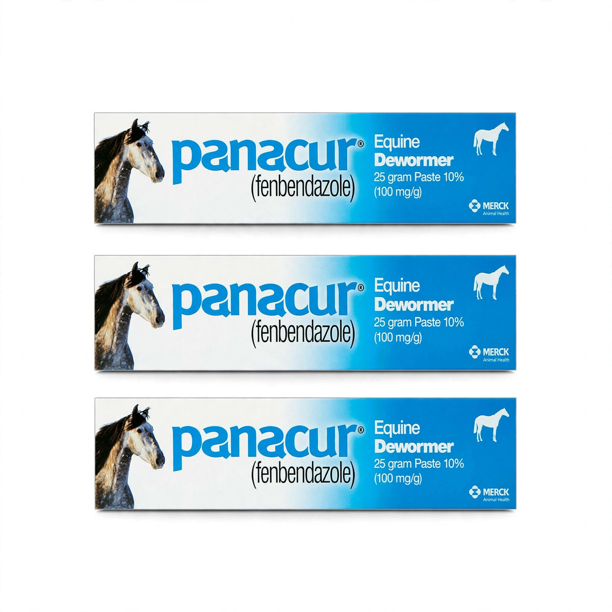 3 Pack Dewormer Horse Paste 10%, 100Mg Each - closeup