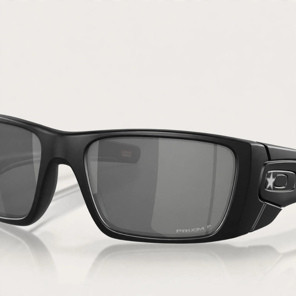 Oakley SI Fuel Cell Blackside w/ Prizm Black Polarized Lenses - closeup