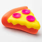 NeeDoh SQUEEZA Pizza Squeeze Toy Yellow Crust Nee Doh Fidget Squishy G - closeup
