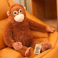 Punch Orangutan Djungeskog Monkey Brown 26 inch Ikea Plush 10402841 - closeup