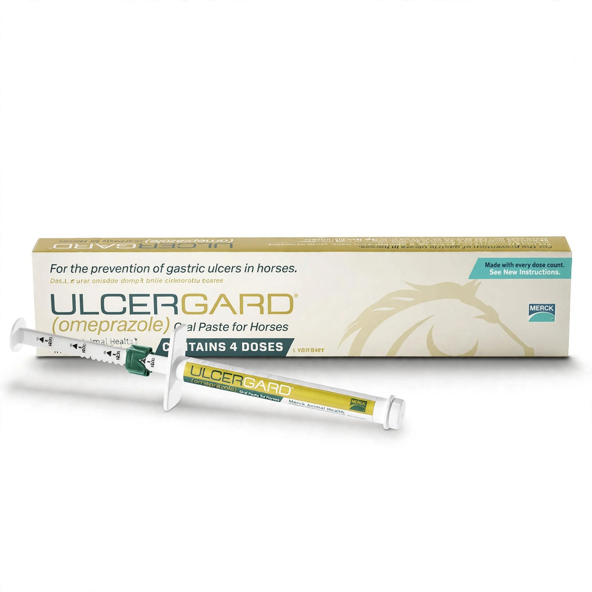 ULCERGARD Oral Paste for Horse Stomach Ulcers 1.8mg .22oz 4 dose syrin - closeup