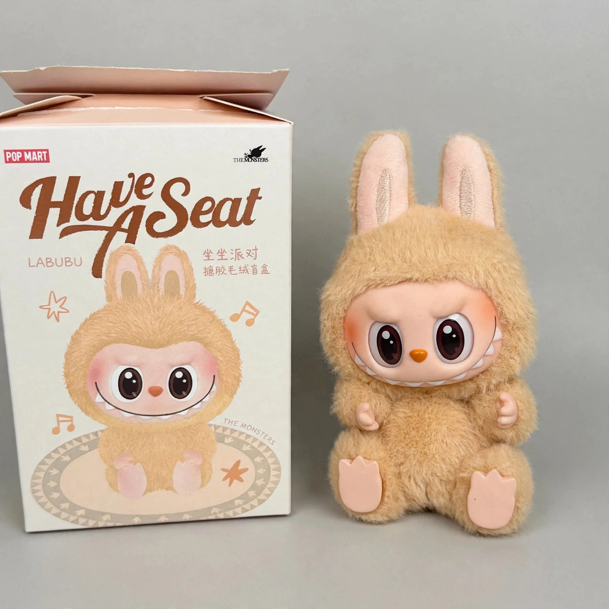 LABUBU - THE MONSTERS - Have a Seat Vinyl Plush Blind Box china copy - closeup