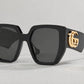 Gucci Grey Geometric Ladies Sunglasses GG0956S 003 54 - closeup
