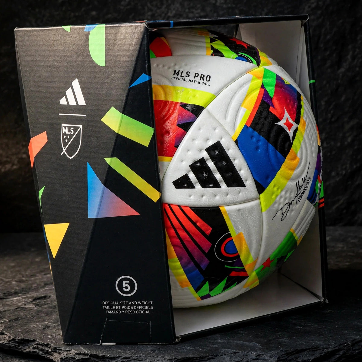 Adidas MLS Pro Official Match Ball Size 5 - closeup