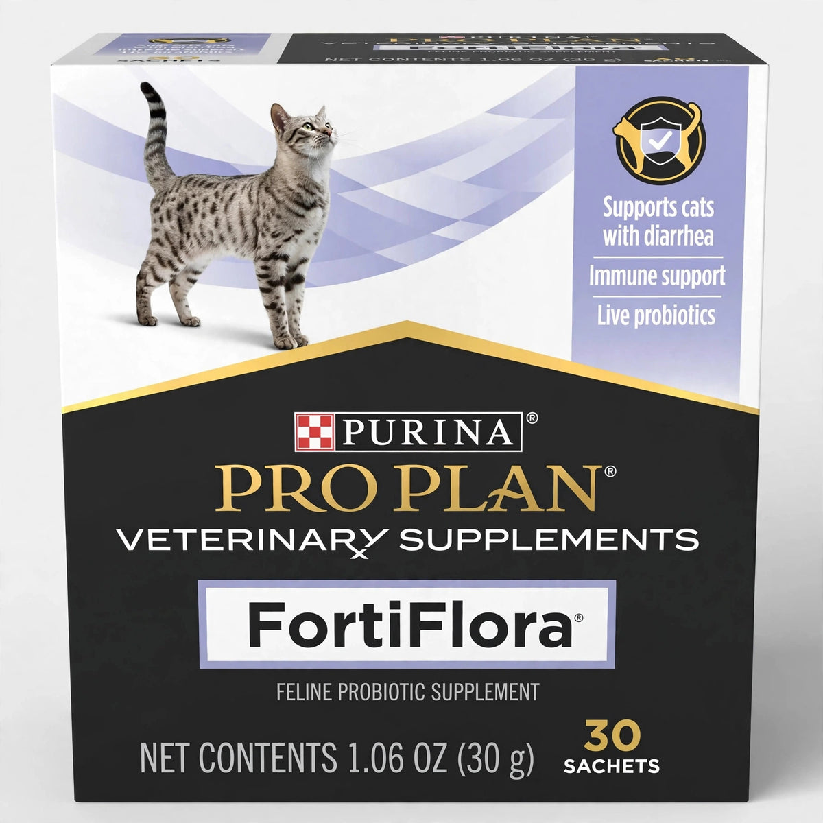 Purina FortiFlora Probiotic Supplement for Cats 30 Sachets - closeup