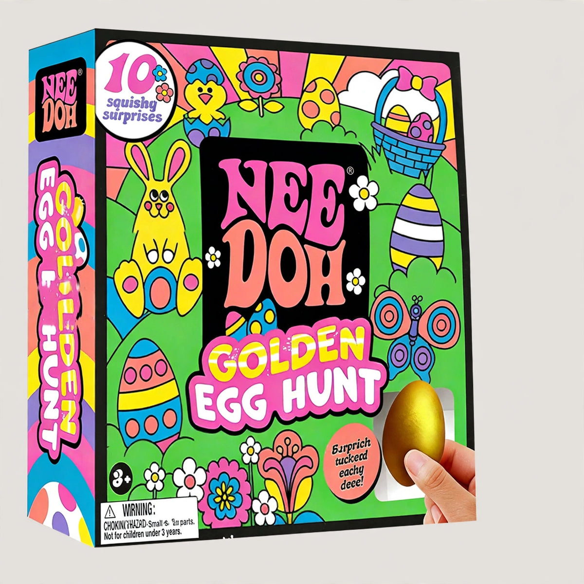 NeeDoh Golden Egg Hunt - Sensory Squeeze Toy Pudding Set random color - closeup