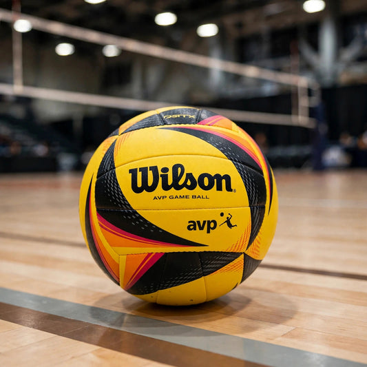 Wilson AVP OPTX Official Beach Volleyball Tour Match Game Ball - Black - court