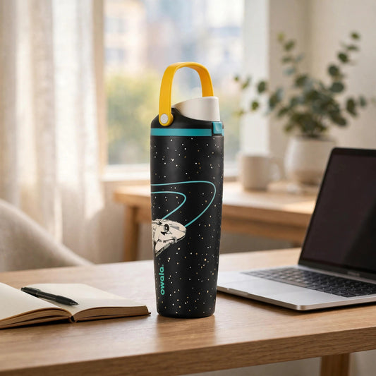 Owala Star Wars Freesip Sway Insulated Stainless Steel Water Bottle - desk