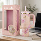 Barbie x Just Peachy 40oz Peaches 'N Cream Tumbler - desk