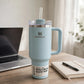 Stanley x Target Blueberry Milk 40oz Quencher Tumbler - desk