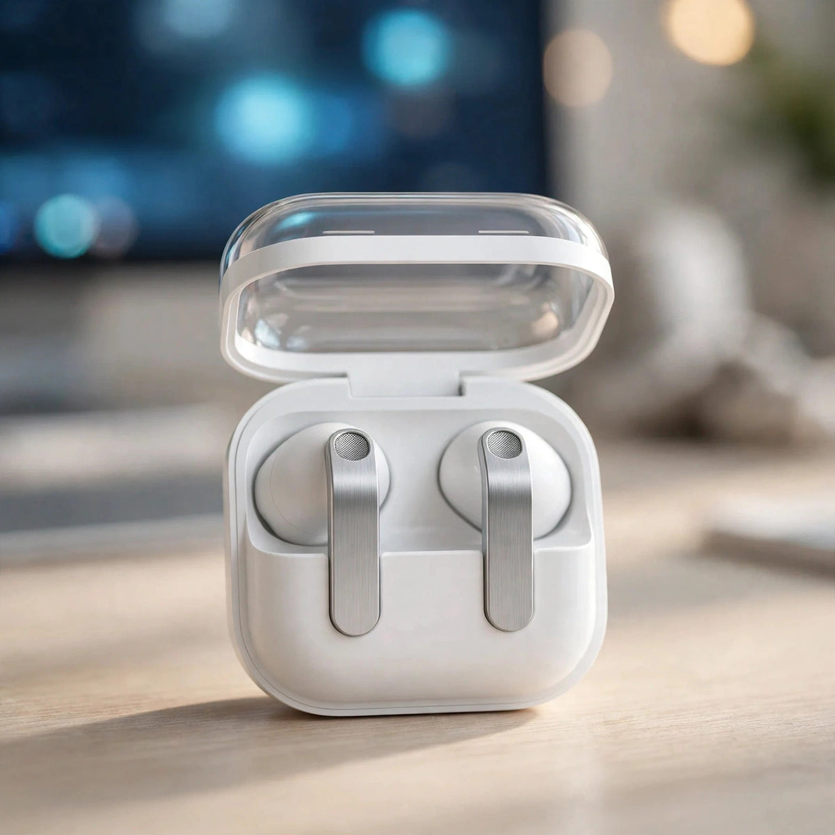 Samsung Galaxy Buds 4 SM-R540 AI True Wireless Bluetooth Earbuds white - desksetup
