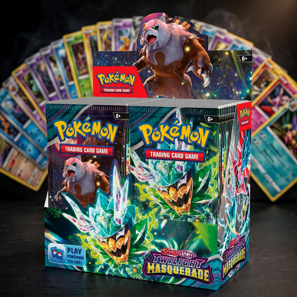 Pokemon TCG Scarlet & Violet Twilight Masquerade Booster Box - Factory - display