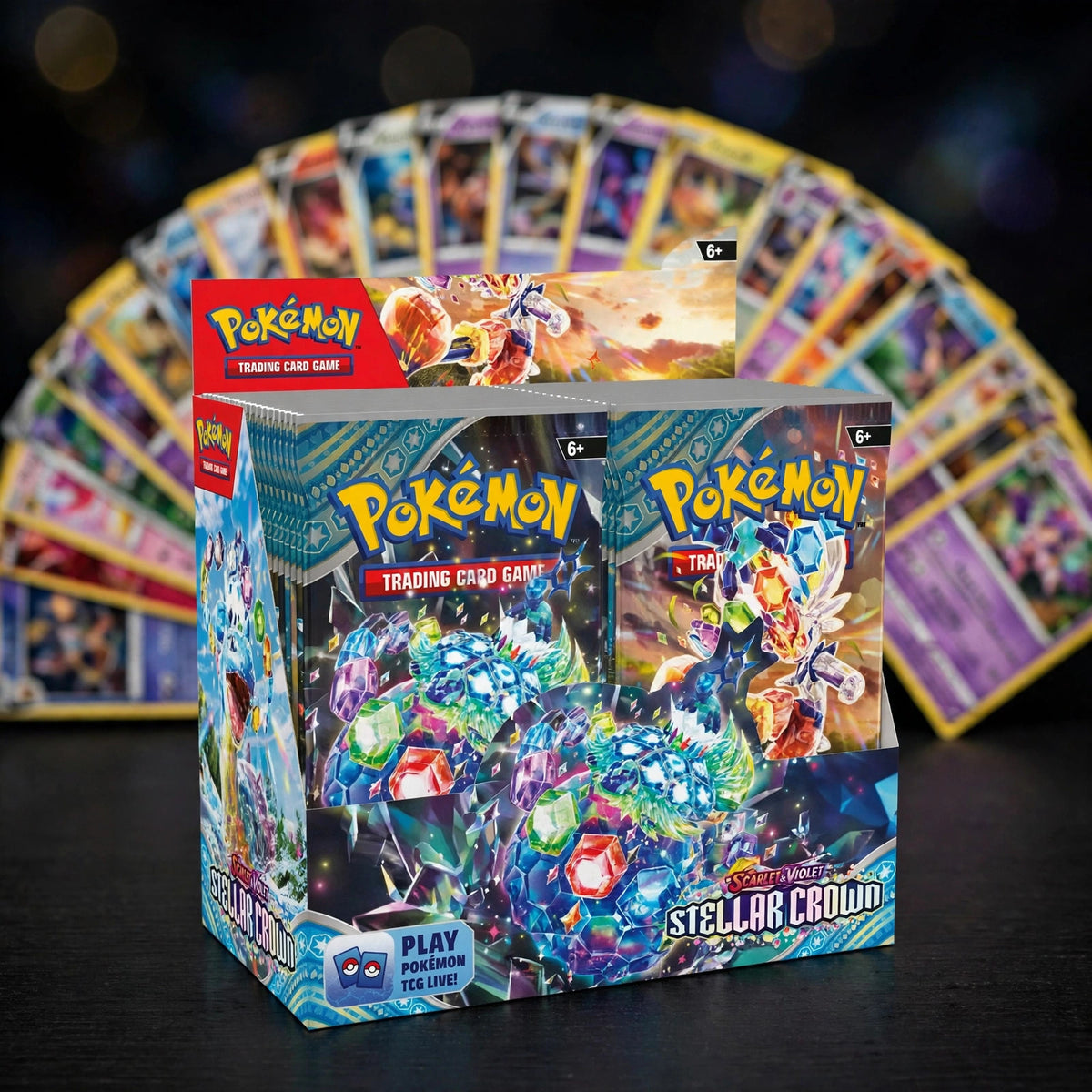Booster Box Stellar Crown SV07 Pokemon TCG 36 pack (china copy) - display