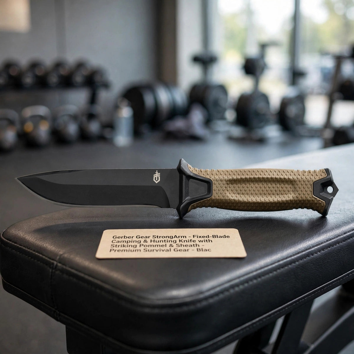 Gerber Gear StrongArm - Fixed-Blade Camping & Hunting Knife with Strik - gym