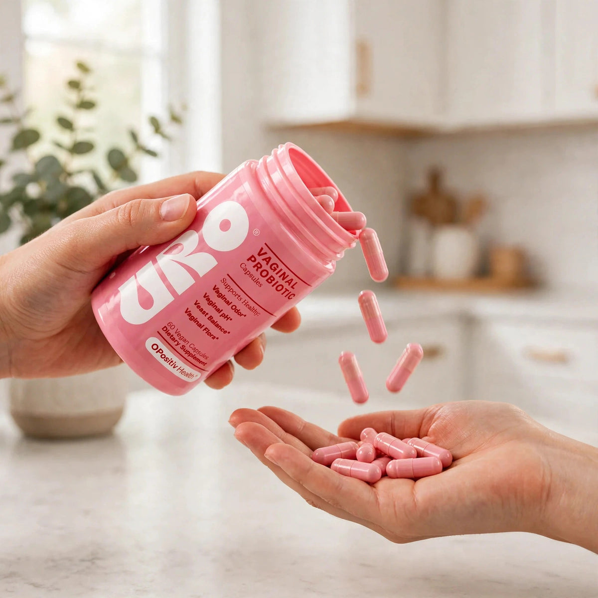 URO pH Balance Vaginal Probiotics - 60 Capsules - howto