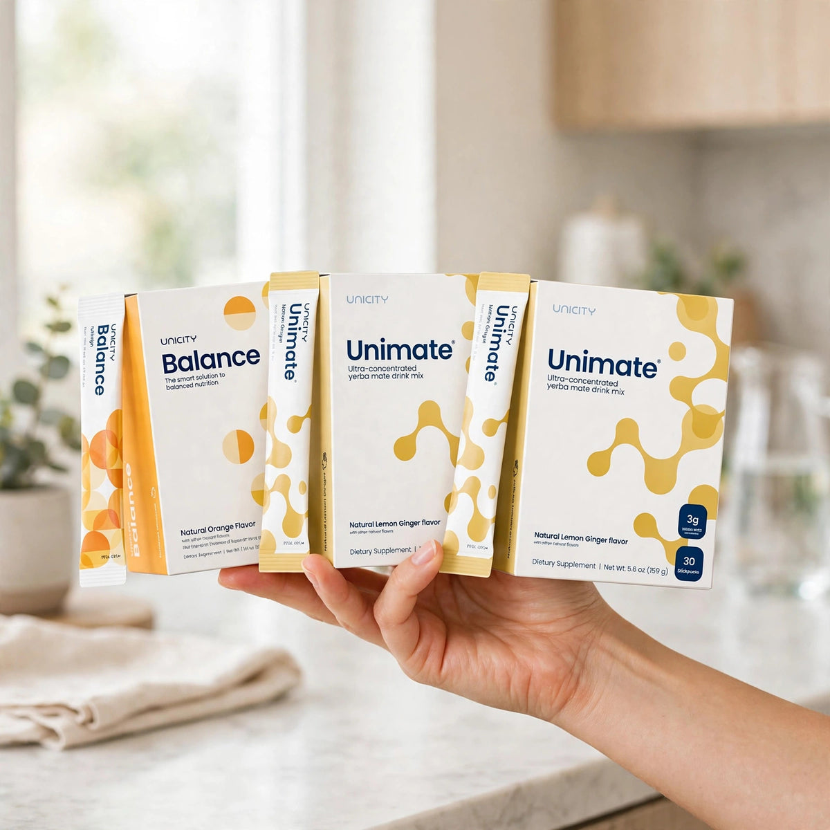 COMBO -Unicity Unimate LEMON Ginger and Unicity Balance orange - howto