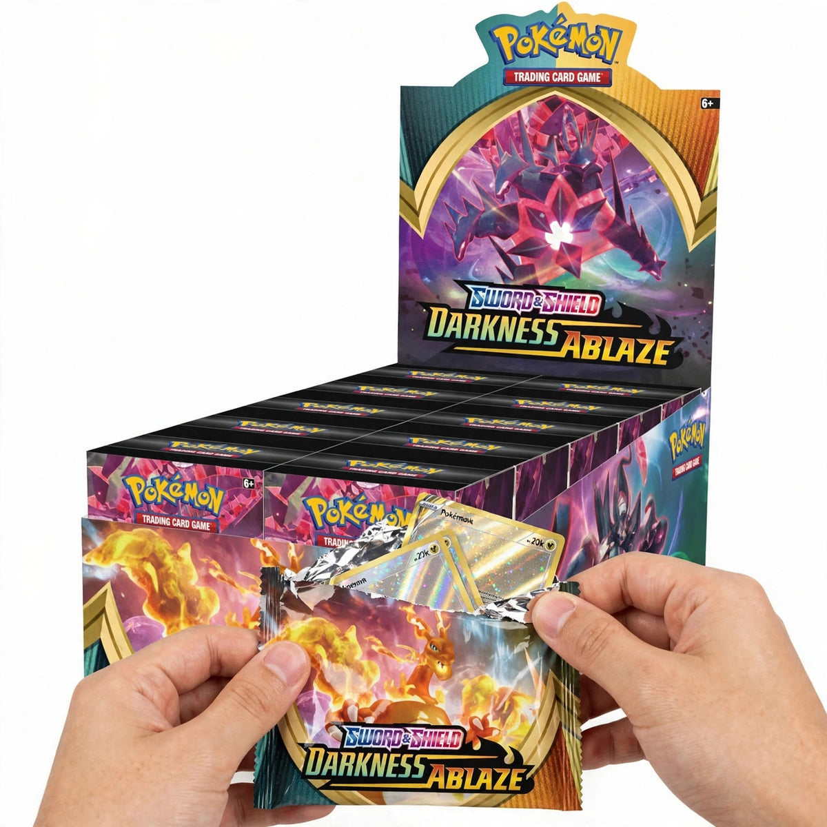 Pokemon TCG Sword & Shield Darkness Ablaze Booster Box (china copy) - howto