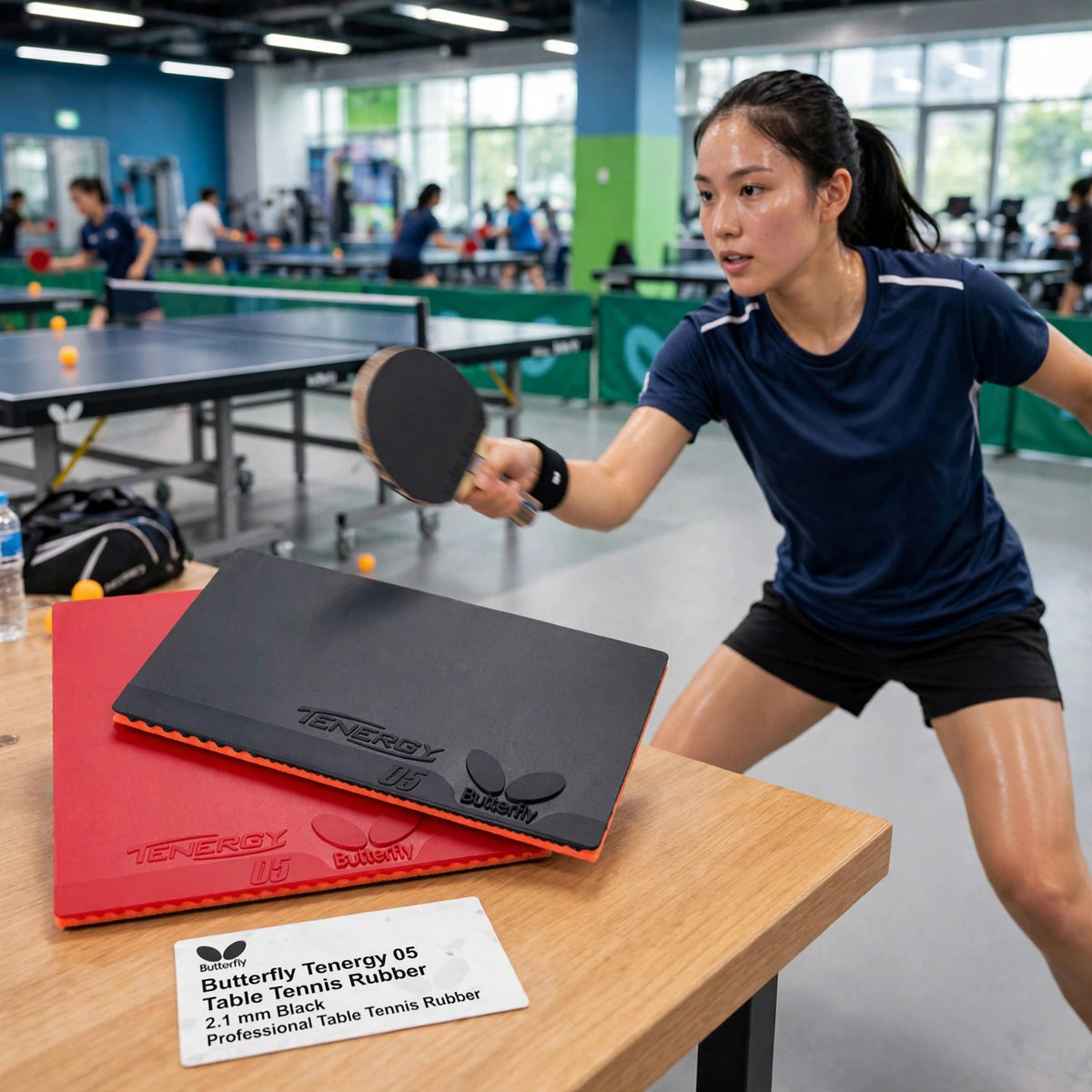 Butterfly Tenergy 05 Table Tennis Rubber 2.1 mm |Black| Professional T - howto
