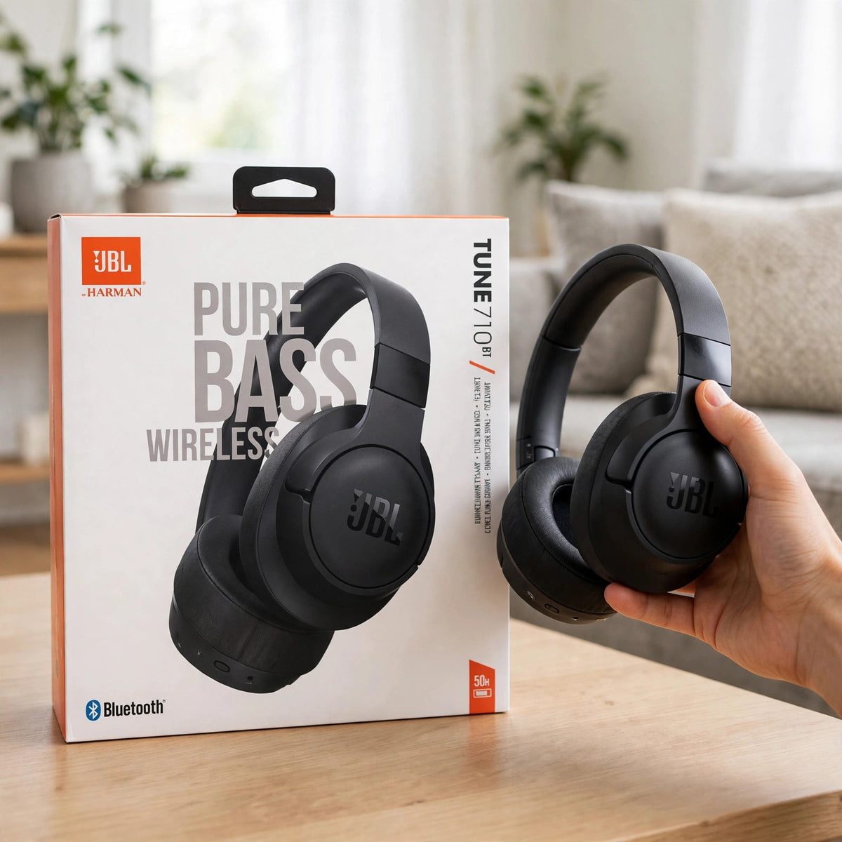 JBL TUNE 710BT WIRELESS BLUETOOTH OVER-EAR HEADPHONES- BRAND NEW SEALE - howto