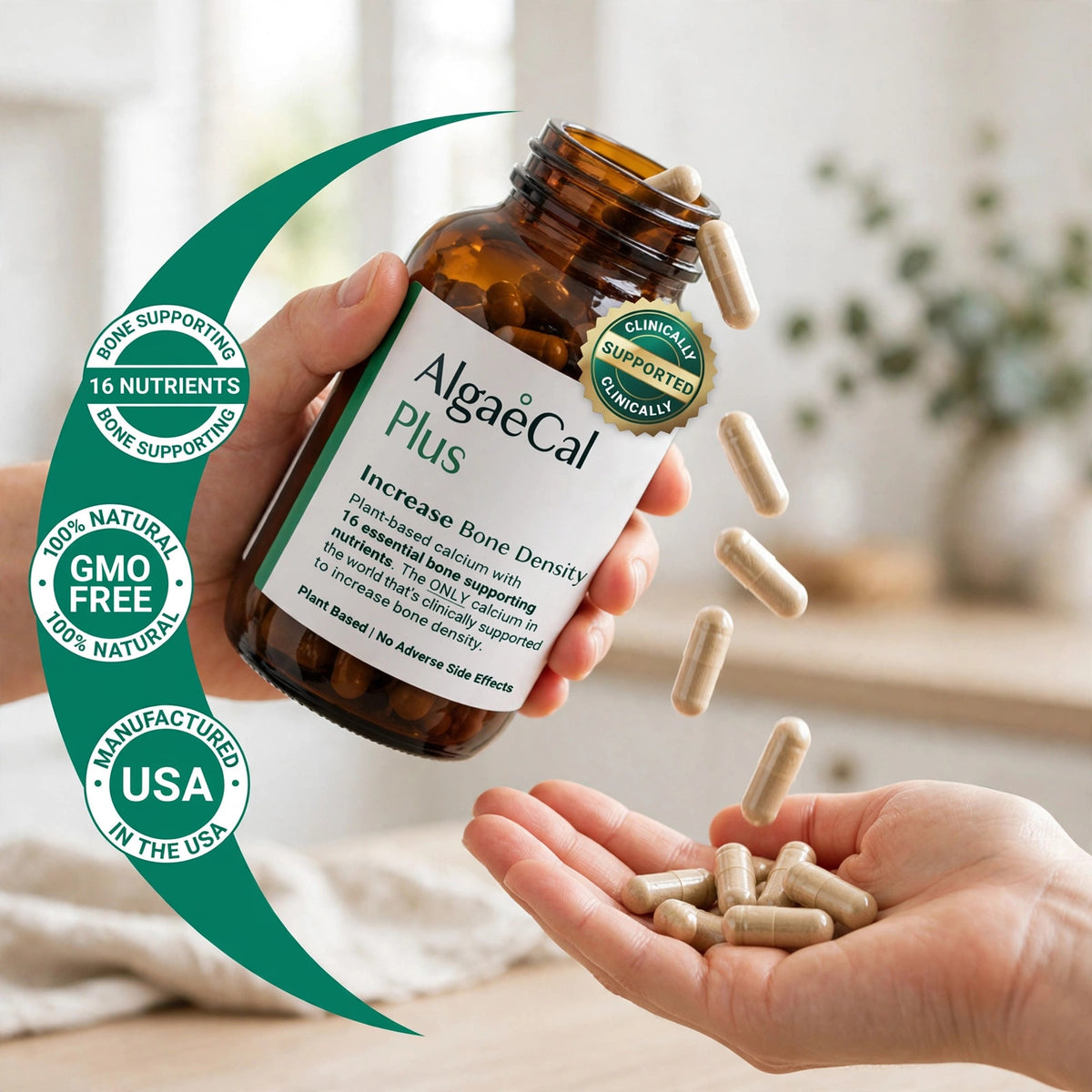 ALGAECAL Plus - Plant Based Calcium Supplement- Vitamin D3 (720 mg) - howto