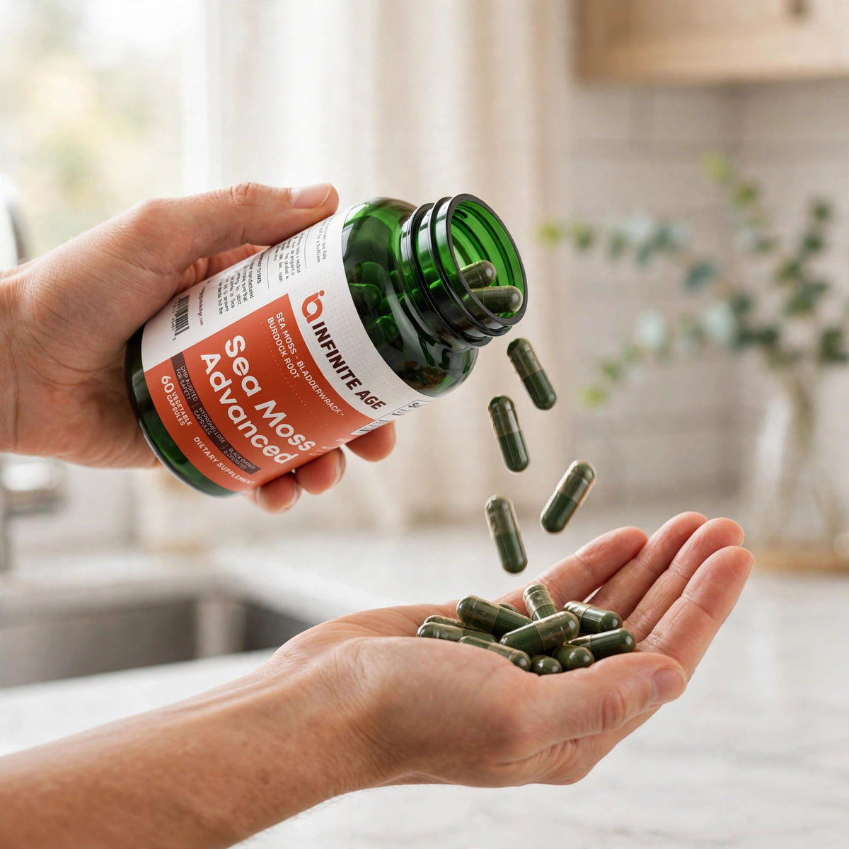 Infinite Age Sea Moss Advanced Superfood 1250mg 60 Count - howto