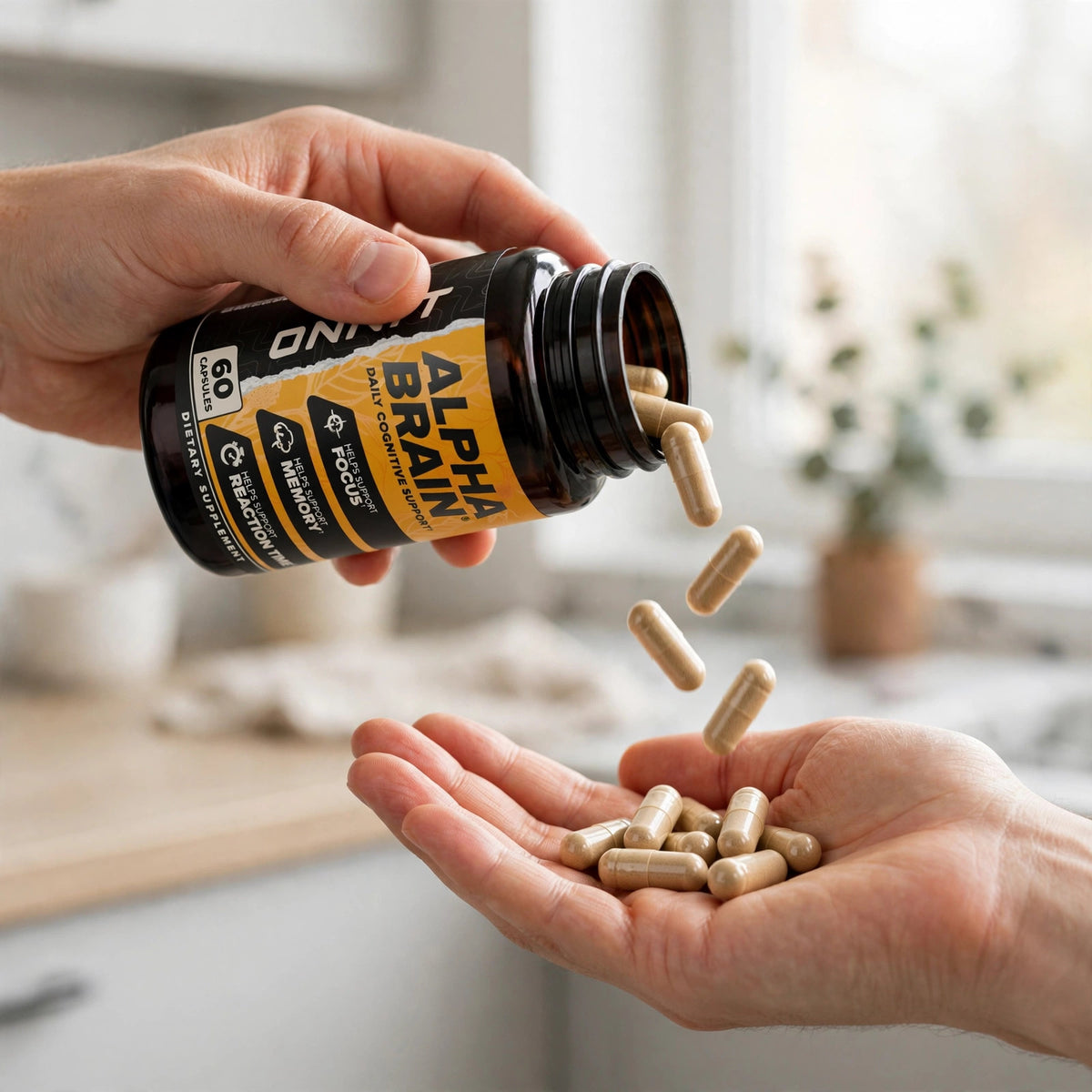 Alpha Brain Memory & Focus Daily Cognitive Support 60 CAPSULES - howto