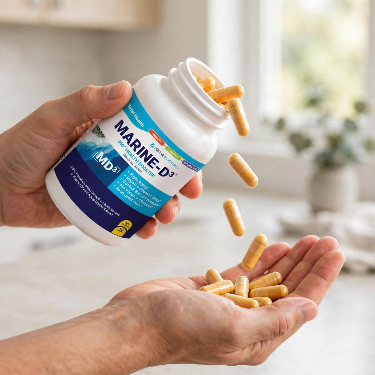 Marine Essentials Marine-D3, 60 Capsules - howto