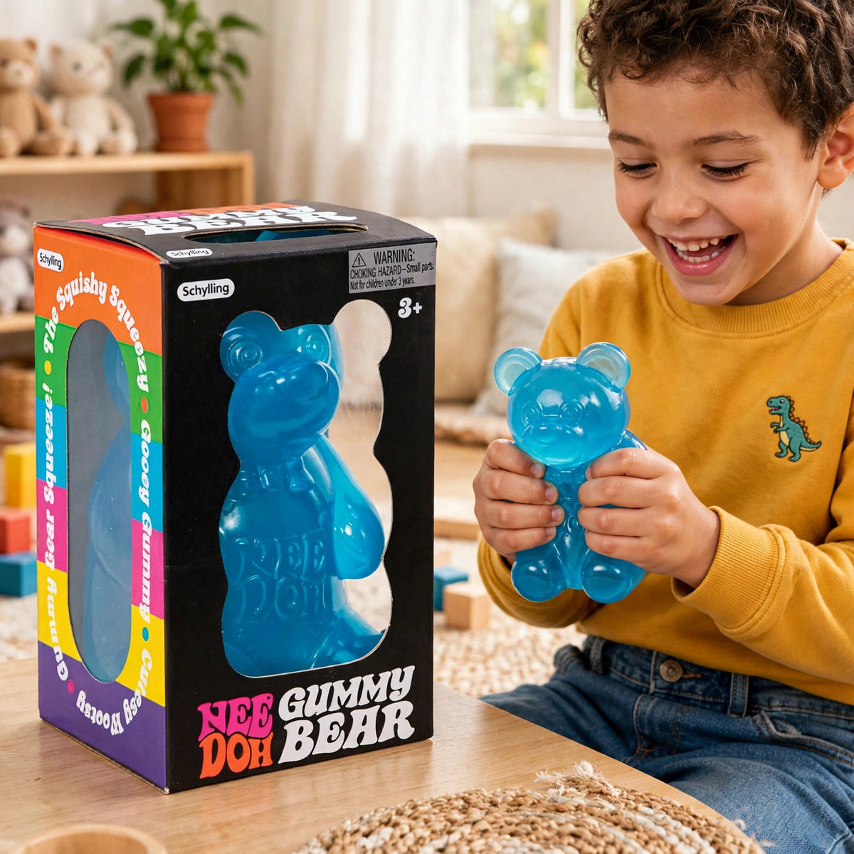 Nee Doh Gummy Bear Squishy Stress Toy - Jumbo Squeezy Fun for Kids and - howto
