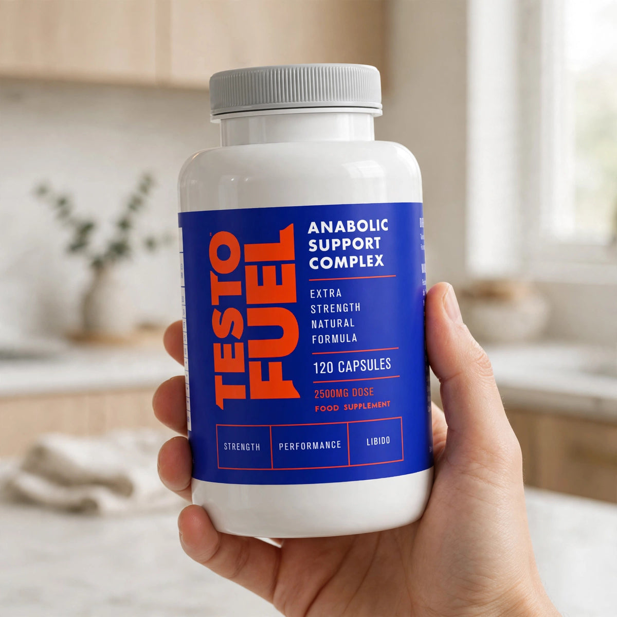 Testo Fuel - #1 Best Testosterone Test Booster for Men 120 Capsules -  - howto
