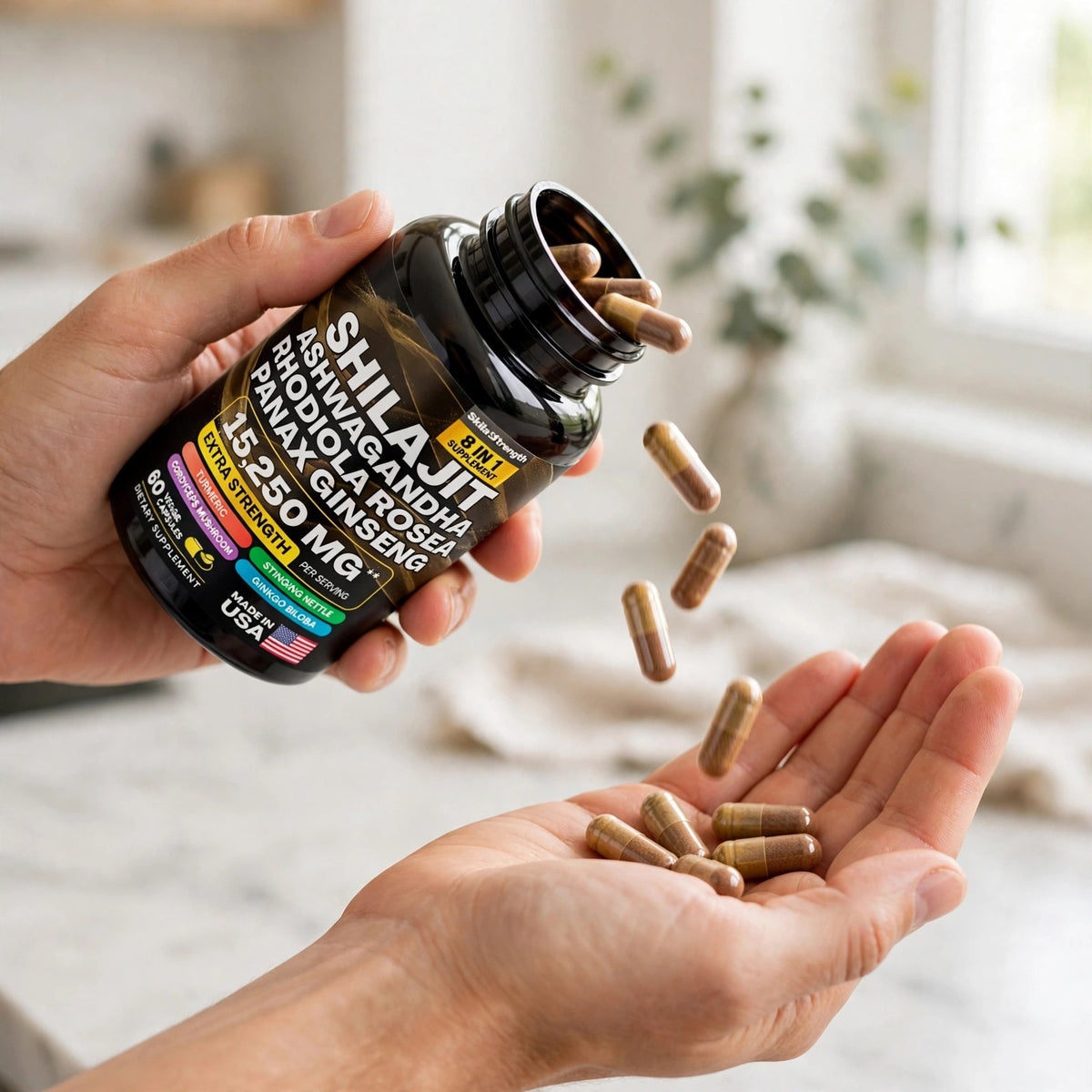 Shilajit Multivitamin with Turmeric, Ashwagandha, Ginger & Cordyceps - howto