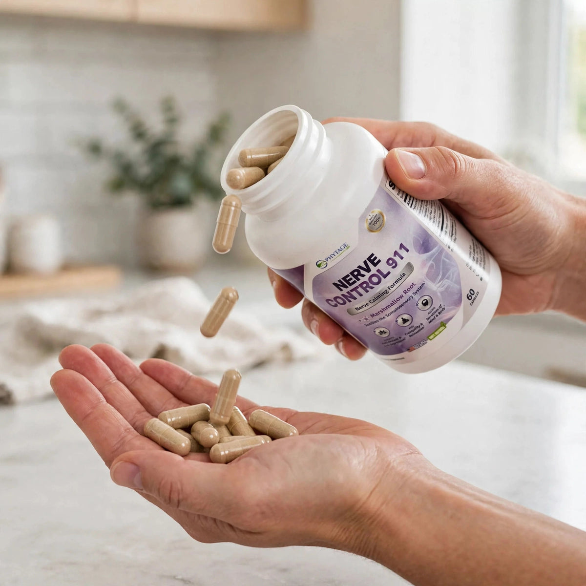 Phytage Labs Nerve Control 911, 60 Capsules - howto