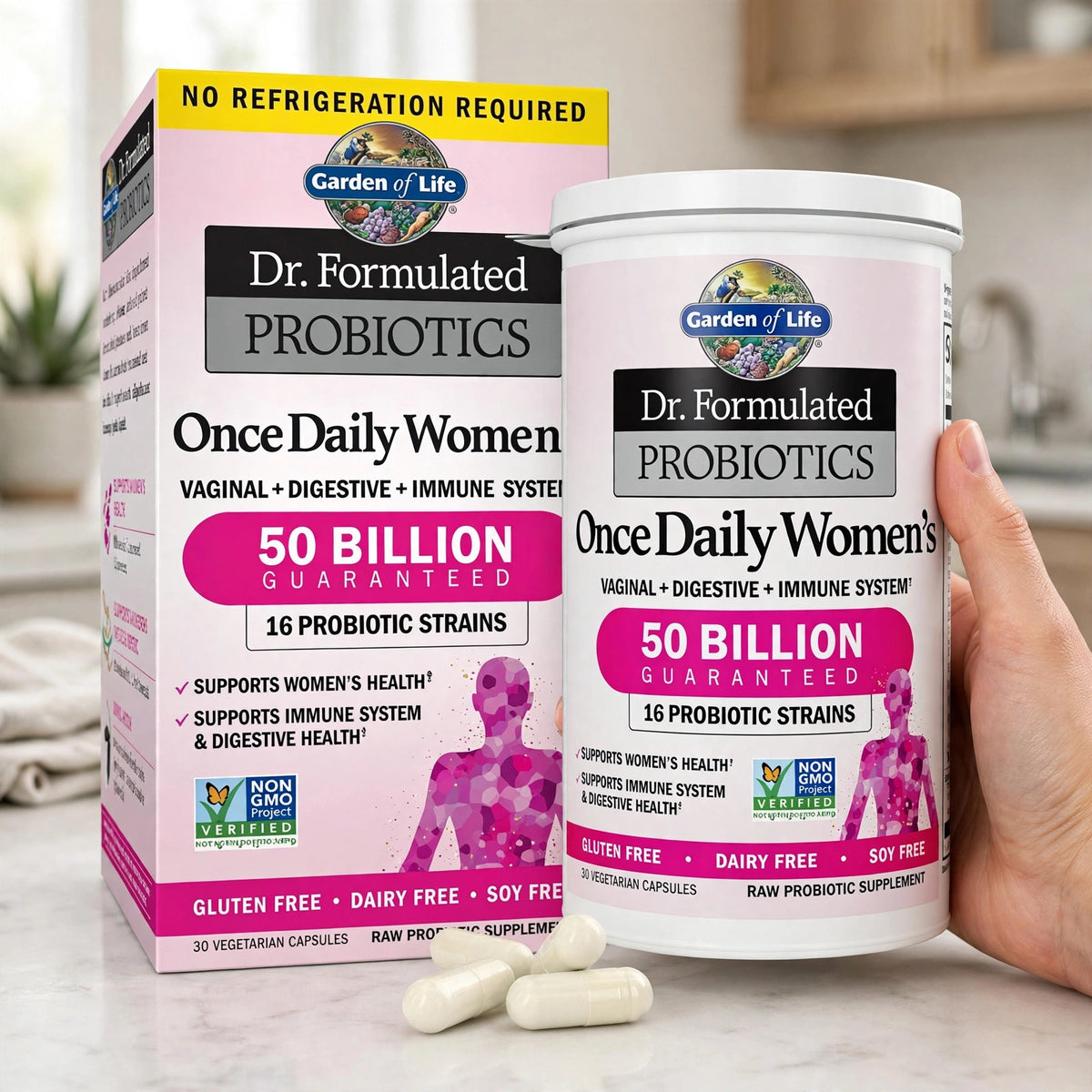 Garden of Life Once Daily Dr. Formulated Probiotics for Women 50 Billi - howto