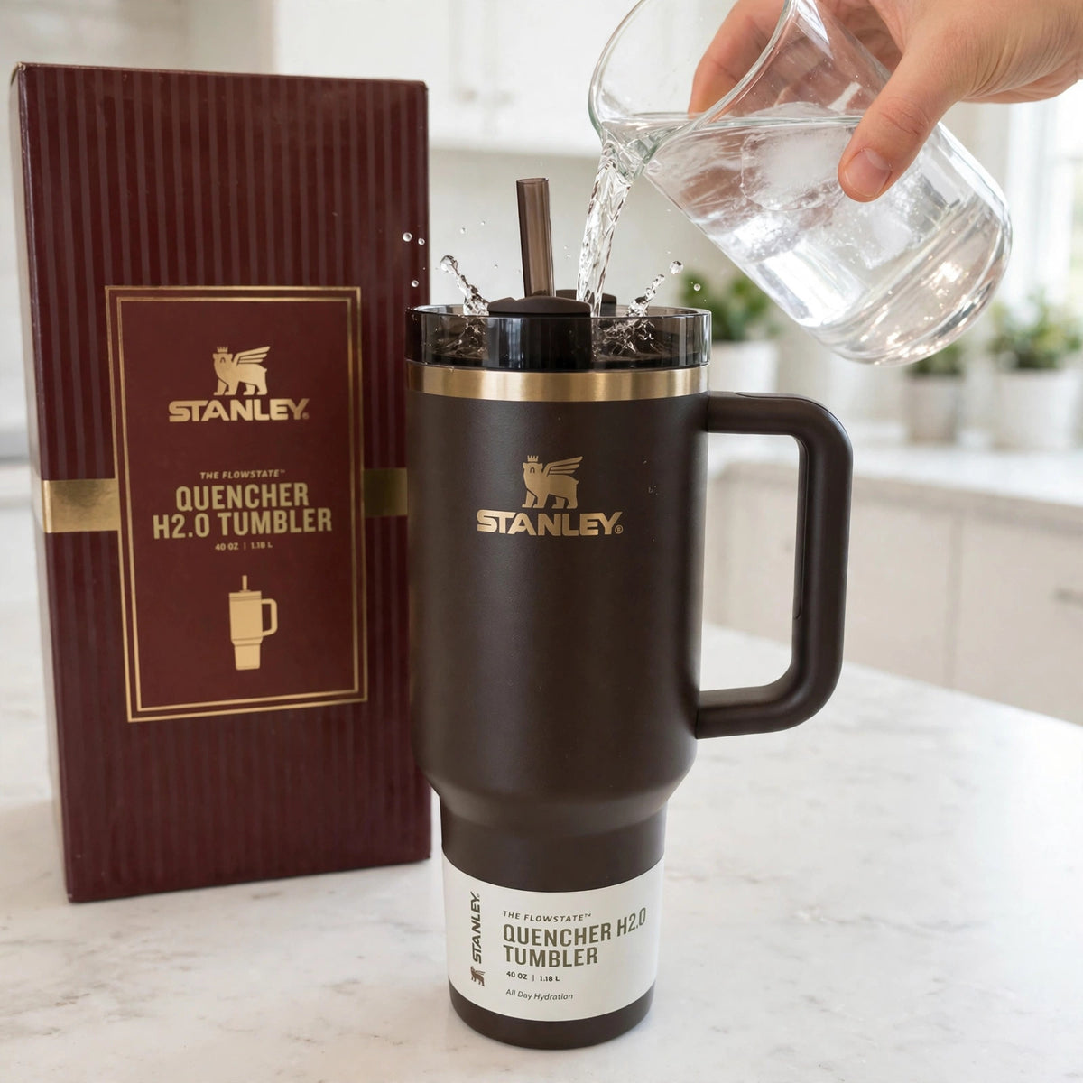 Chocolate Gold Quencher 40oz Tumbler Flowstate H2.0 Factory Sealed - howto