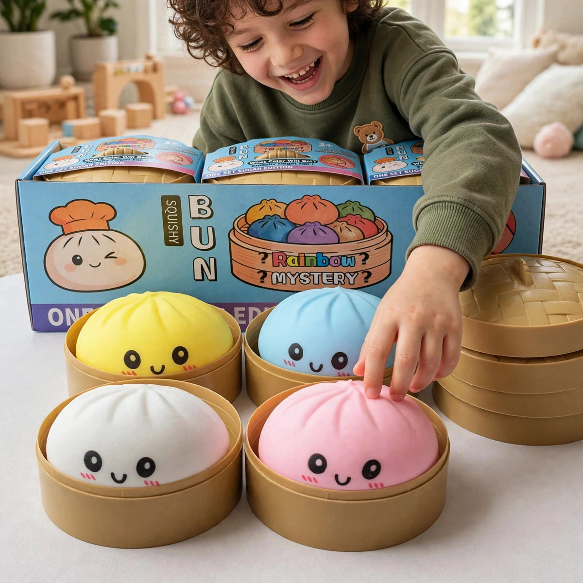Mystery Squishy Bao Bun Sensory Fidget Toy (crazy fun) - howto