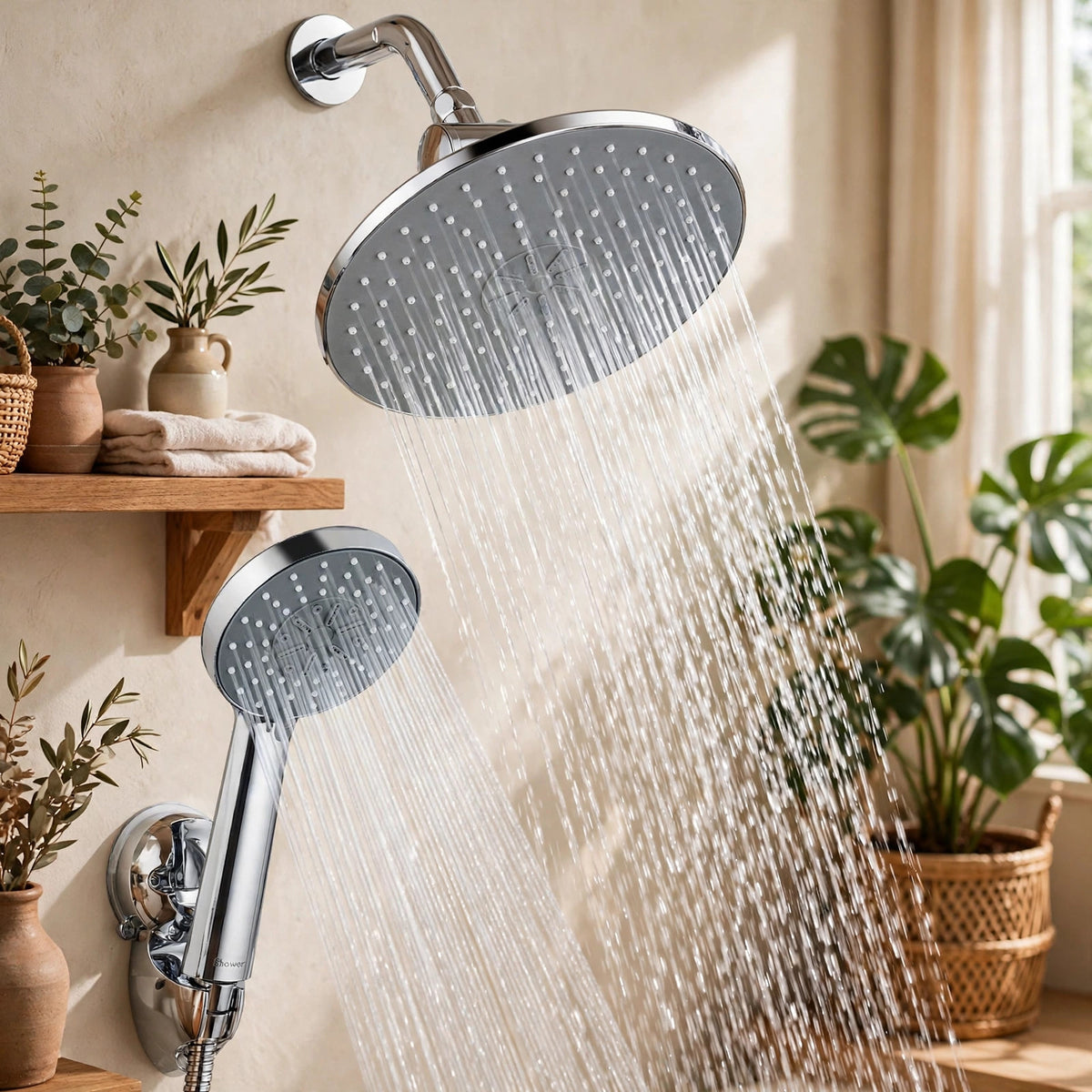 Shower Head with Handheld - lifestyle