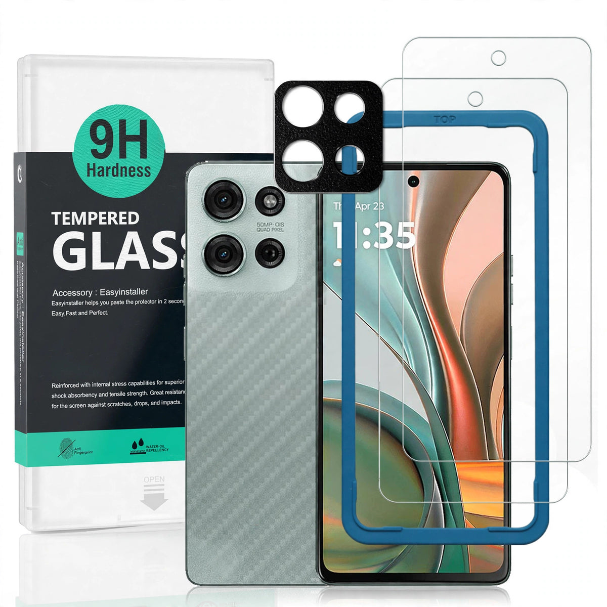 Premium Tempered Glass Screen Protector , HD Clear, Scratch Resistant, - macro