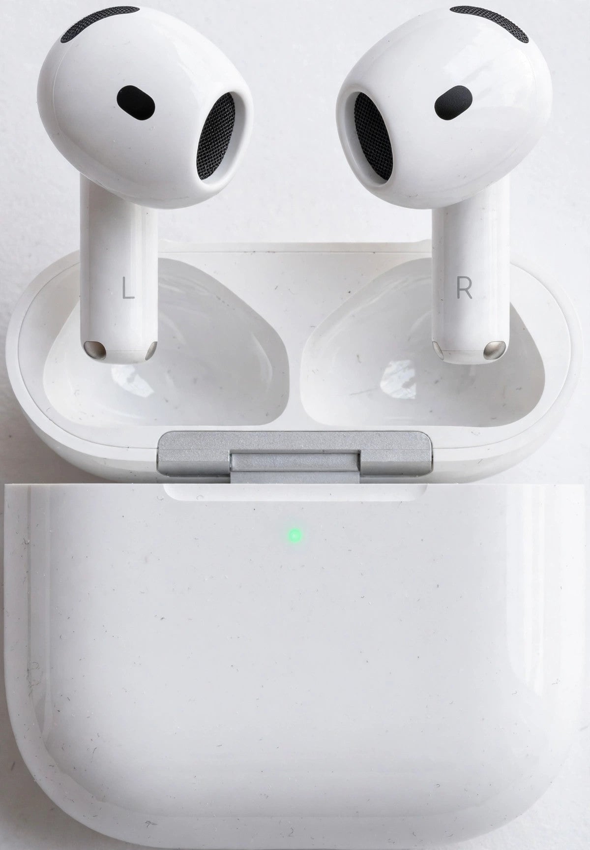 Apple AirPods 4 with Active Noise Cancellation,MagSafe Charging Case - macro