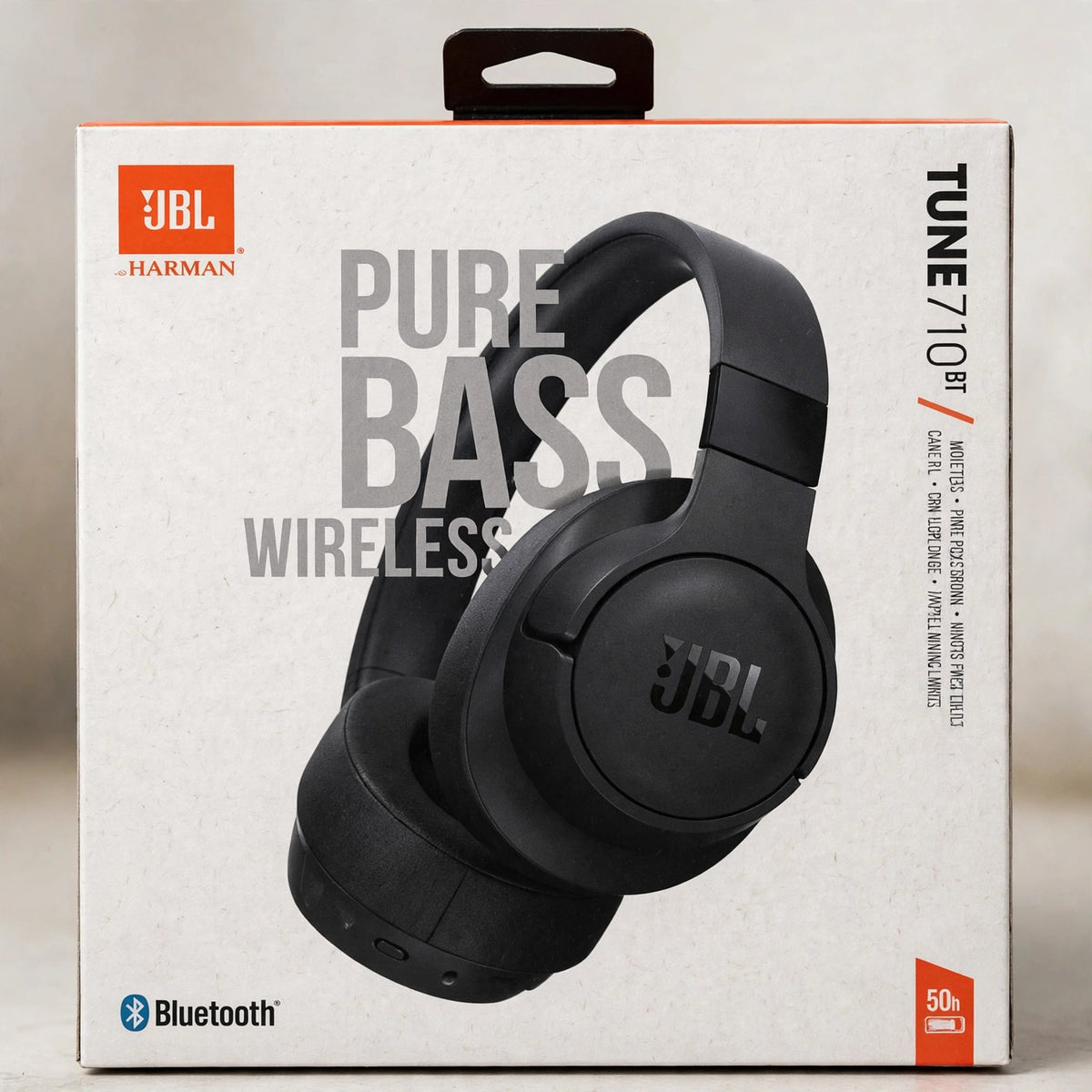 JBL TUNE 710BT WIRELESS BLUETOOTH OVER-EAR HEADPHONES- BRAND NEW SEALE - macro