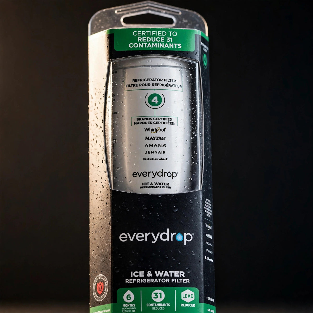 everydrop® by Whirlpool Ice and Water Refrigerator 1 Count (Pack of 1) - macro