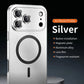Silver Aluminium Snap On Phone Case For Apple iPhone 17 Pro Max - macro