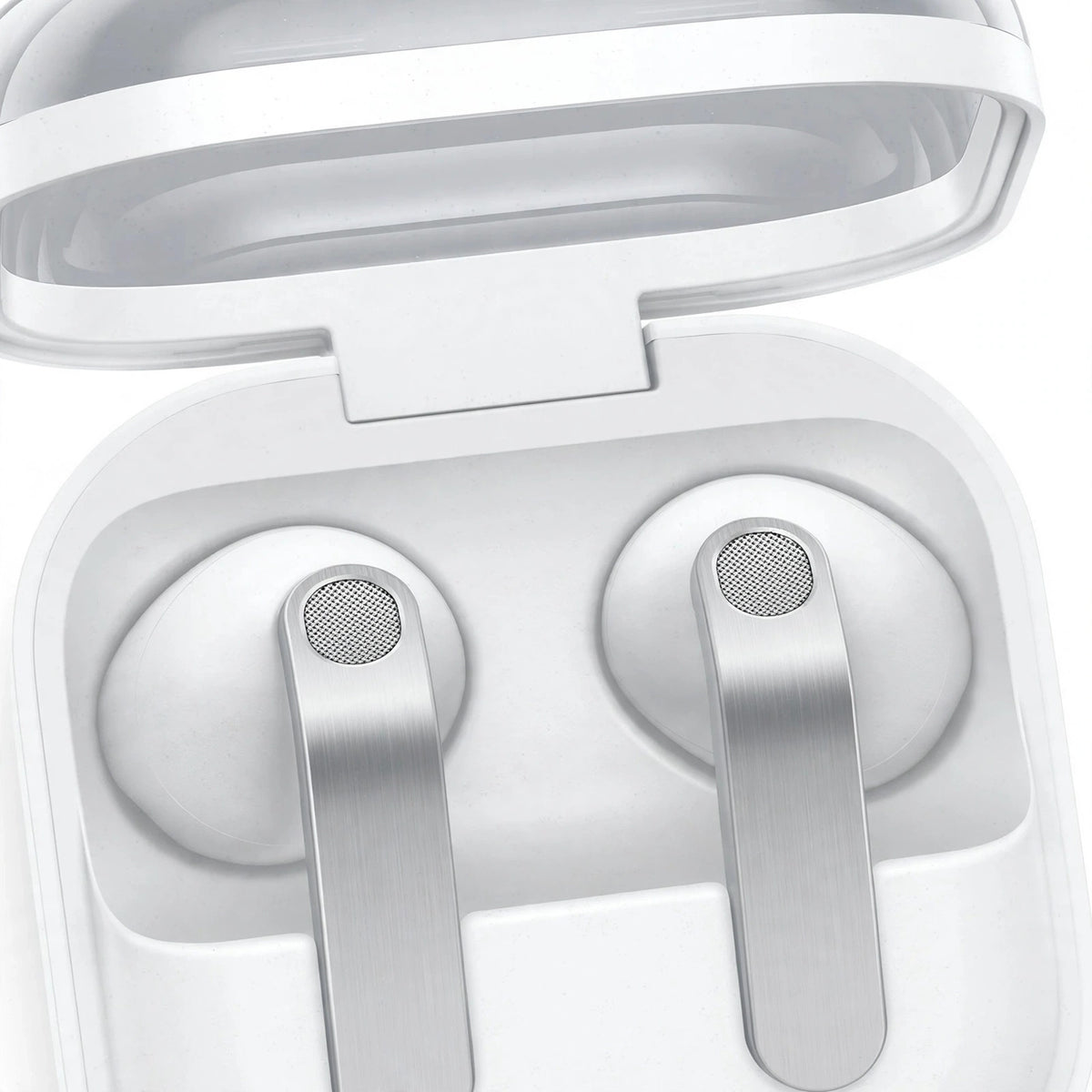 Samsung Galaxy Buds 4 SM-R540 AI True Wireless Bluetooth Earbuds white - macro