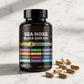 Sea Moss 7000mg, Black Seed Oil 4000mg, Ashwagandha & Turmeric 120 Capsules - marble