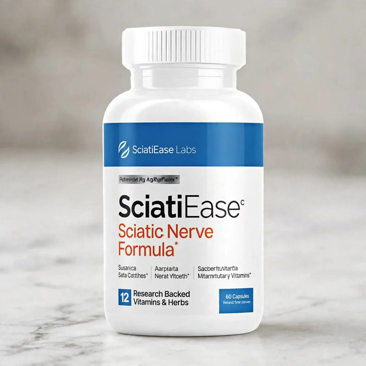 SciatiEase Sciatic Nerve Health Support Supplement - Nerve Support For - marble