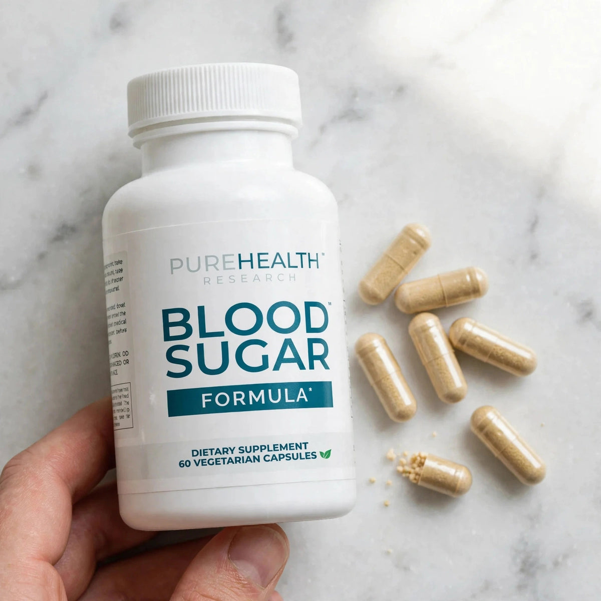PureHealth Research Blood Sugar Formula For Healthy Blood Sugar Levels - marble