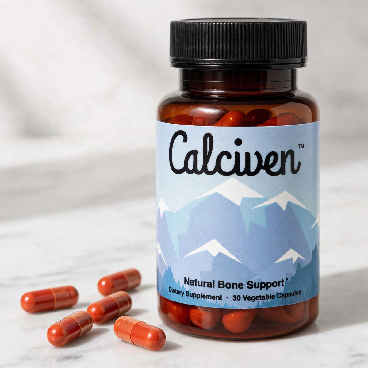 Calciven Natural bone support supplements 30 cap - marble