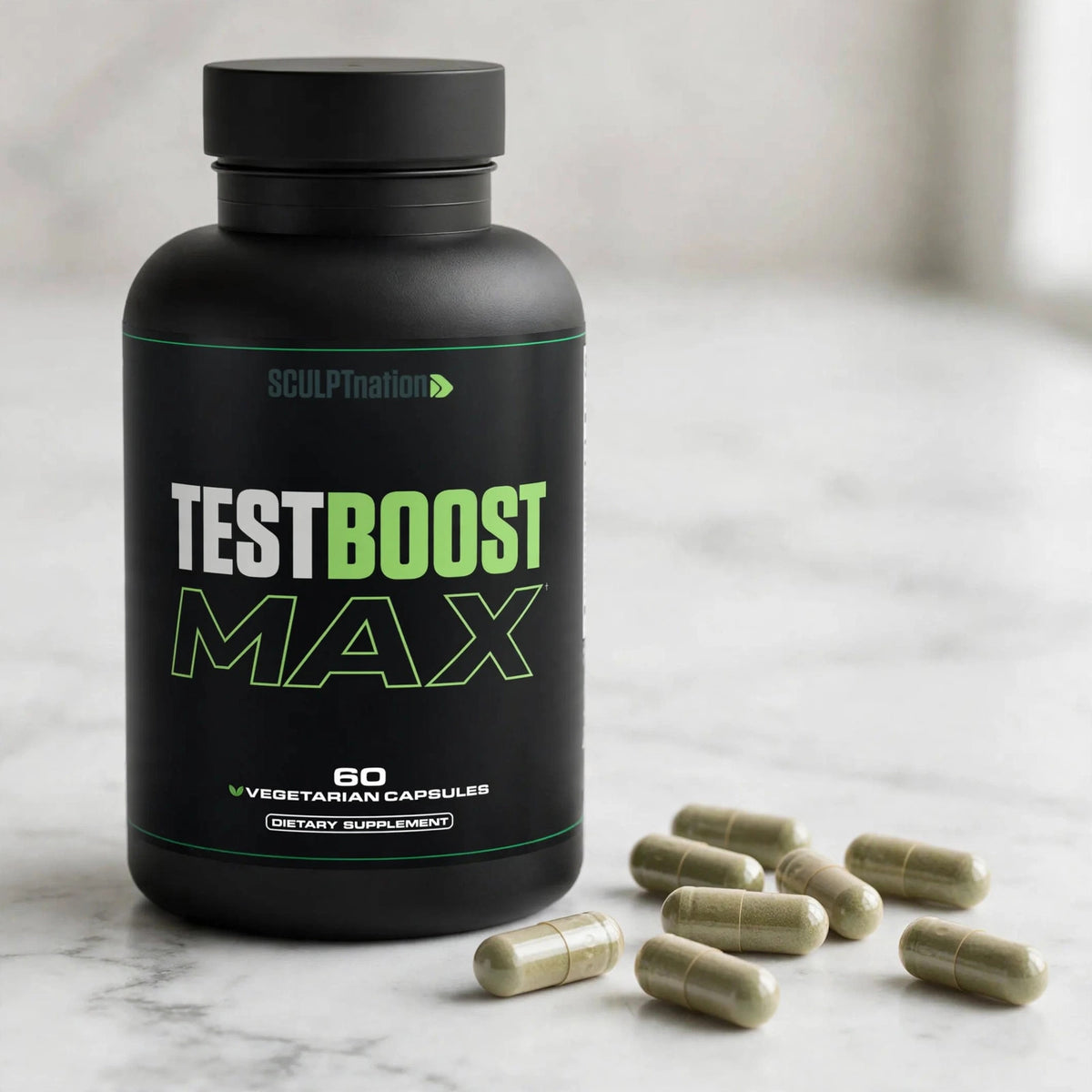 TEST BOOST Max Sculptnation 2.0 Testosterone Build Muscle Men Fat weig - marble