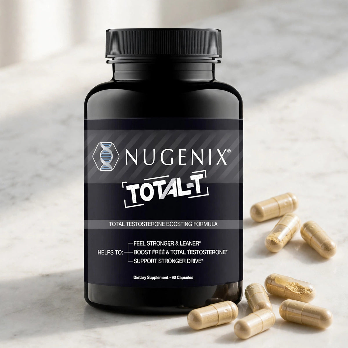 Nugenix Total-T Testosterone Booster 90 Capsules - marble