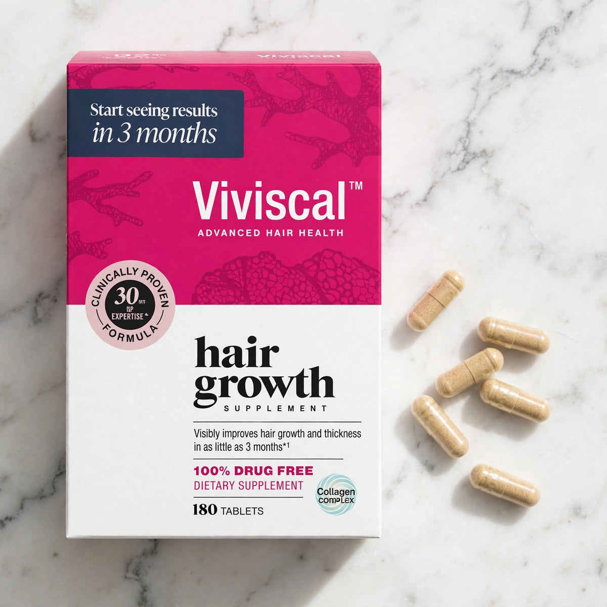 Viviscal Hair Growth Supplements For Women For Thicker, Fuller Hair 18 - marble