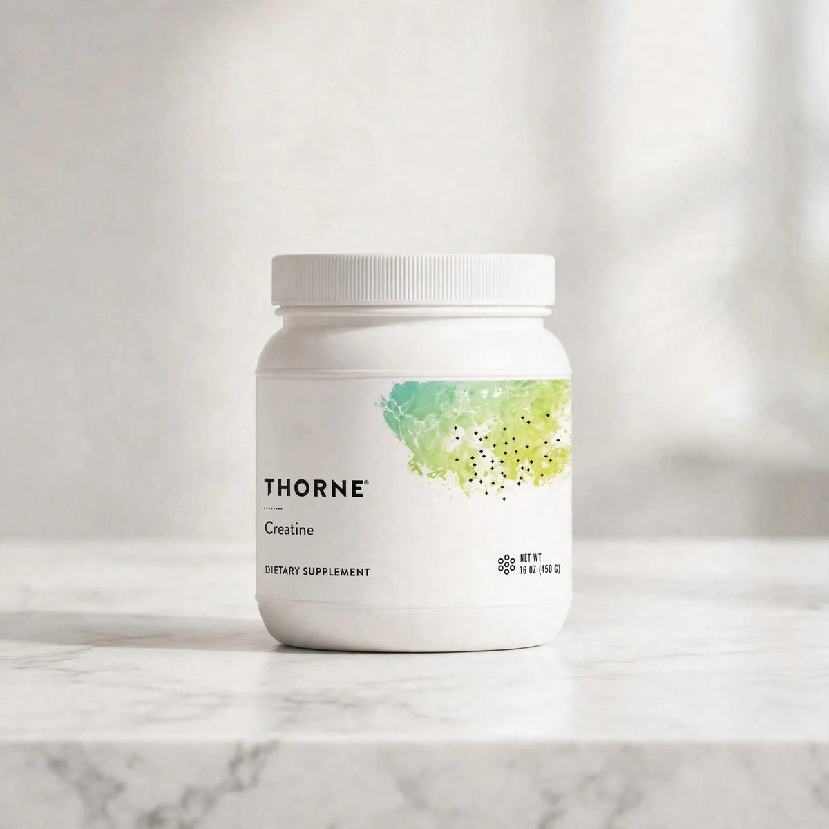 THORNE Creatine, Micronized Creatine Monohydrate Powder, 90 Servings.  - marble