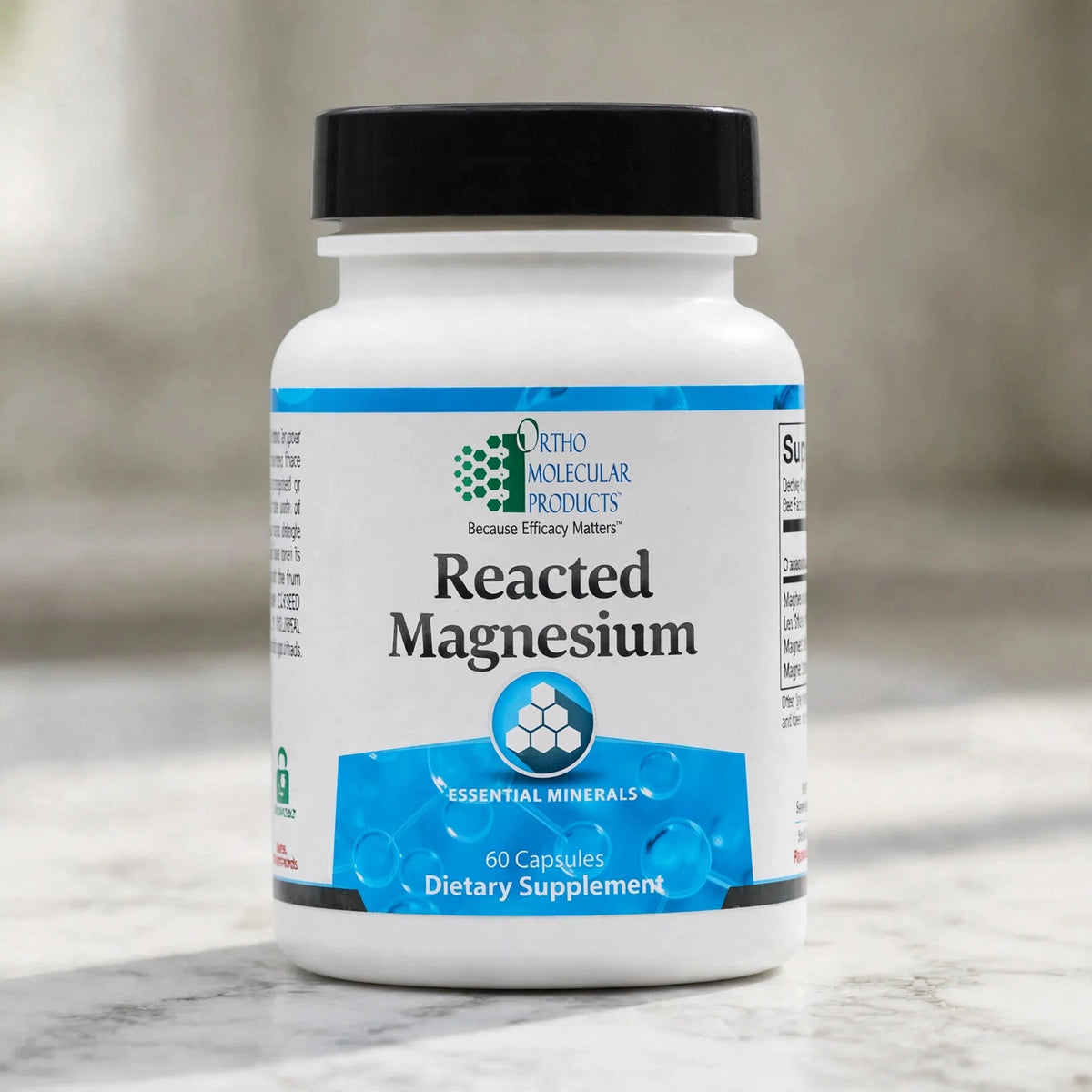 Orthomolecular Reacted Magnesium 120ct - marble